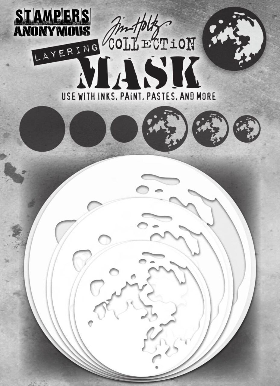 Tim Holtz Layering Moon Mask Stencils from Stampers Anonymous